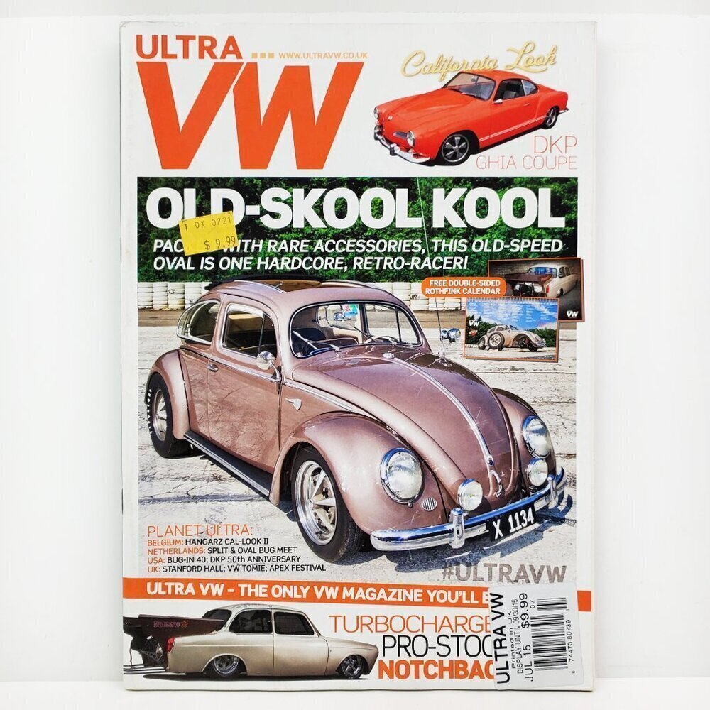 Ultra VW Magazine 2015 Volkswagen Bug DKP Ghia Notchback Cars w/ Calendar